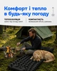 Туристичний килимок каремат надувний килим каримат матрац з подушкою водонепроникний матрас для кемпінгу карімат компактний швидке надування для туризму для відпочинку - зображення 4