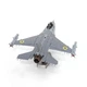Металлический 3D конструктор Metal Earth Истребитель F-16 Fighting Falcon Ukrainian Air Force - изображение 3