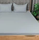 Простынь натяжная на резинке Двуспальный 200х160х20 + 2 шт наволочки 70х70 Серый (Д-am-rezinka-011-02) - изображение 1