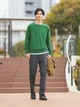 Джемпер мужской Uniqlo 32655032 L Зеленый (1159862534) - изображение 12