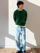 Джемпер мужской Uniqlo 32655032 L Зеленый (1159862534) - изображение 17