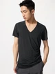 Футболка длинная мужская Uniqlo 971218641 3XL Черная (1159865178) - изображение 2