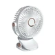 Портативний вентилятор на прищіпці акумуляторний гнучкий Mini Fan White - зображення 4