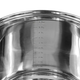 Кастрюля Kamille KM-5402, 6.0 л, Ø22 см, нержавеющая сталь, стеклянная крышка, серебристая, для всех плит - изображение 4