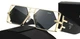 Сонцезахисні окуляри Prada Gold /Dark Grey - изображение 1