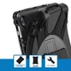Чехол с ремешком Pirate King Case для Samsung Galaxy Tab S10 FE Plus Black - изображение 8