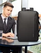Дорожный рюкзак Bange BG1909D для ноутбука 17.3" влагостойкий с расширением и USB-портом (Черный) - изображение 10