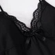 Женский кружевной пеньюар Enower, черный, размер 2XL-3XL - изображение 7