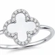 Кольцо серебряное Клевер с эмалью и фианитами Silver Style 17 р. (111520.10 sku:2300103312306) - изображение 3
