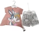 Костюм для девочки Baby Rose Looney Tunes летний с футболкой и шортами 104 см пудровый - изображение 1