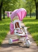 Беговел Tri-cycle 6in1 Milano 002 розовый для детей от 1 года с боковой поддержкой и козырьком - изображение 4
