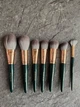 Набір пензлів oh_my_brush для обличчя (7 шт.), зелений - изображение 1