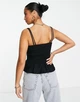 Топ ASOS Petite Shirred Cami Top Black 115934914 XL - изображение 4
