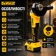 Аккумуляторная угловая шлифовальная машина DeWalt 24 В с бесщеточным двигателем, 2 аккумулятора 5 А·ч, зарядное устройство, чехол, угловая шлифовальная машина (болгарка) 125 мм для резки металла, пластика и керамической плитки - изображение 4