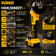 Аккумуляторная угловая шлифовальная машина DeWalt 24 В с бесщеточным двигателем, 2 аккумулятора 5 А·ч, зарядное устройство, чехол, угловая шлифовальная машина (болгарка) 125 мм для резки металла, пластика и керамической плитки - изображение 7