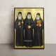 Икона Святых Иакова, Паисия и Порфирия 14 × 19 см - изображение 1