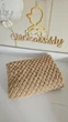 Плюшевый плед Chickabiddy, кофейная пряжа, 85х85 см, ручное плетение - изображение 1