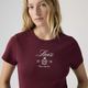 Женская футболка Levi's (199105724529) Graphic Rickie Tee XL бордовая - изображение 2