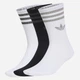 Набор мужских носков высоких хлопковых Adidas 3S GL CT S KR4218 40-42 (M) 3 пары Белый (4069995497147) - изображение 1
