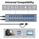 USB хаб Acasis HB16 Pro USB 3.2 Gen 2 з блоком живлення 16 портів hub концентратор алюмінієвий - зображення 6