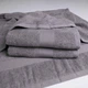 Банний махровий рушник з бордюром GM Textile 70х140см 400г/м2 (Сірий) - зображення 5