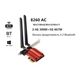 Сетевая карта Wi-Fi Intel 8260AC 2.4/5G 867Mbps Bluetooth 4.2 - изображение 1