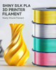 Філамент SUNLU PLA+ Silk Light Gold 1.75 мм 1 кг, шовковий світло-золотий пластик для 3D-принтера - зображення 8