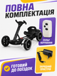 Детский электромобиль-карт 390 Вт с пультом Bluetooth музыкой и EVA-колесами до 30 кг черный (49676096) - изображение 4