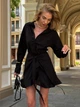 Платье-рубашка Jadone Fashion София XS чёрный - изображение 5