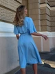 Сукня Jadone Fashion Талія M-L блакитний - зображення 6