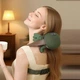 Массажер портативный аккумуляторный shoulder and neck massager для шеи и плеч с подогревом и имитацией рук зеленый - изображение 3