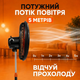 Мощный напольный вентилятор Rainberg 3 режима скорости 65 Вт большой с регулировкой высоты для дома и офиса черный сетевой - изображение 2