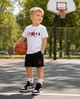 Костюм на мальчика JORDAN (футболка+шорты) 134-140 см бело-черный - изображение 1