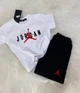 Костюм на мальчика JORDAN (футболка+шорты) 134-140 см бело-черный - изображение 3