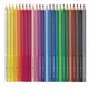 Карандаши цветные Faber-Castell Grip акварельні, тригранні, в металевій коробці 24 кольори, (112423) (25578) - изображение 4