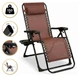 Розкладне крісло шезлонг LEOBRO Zero Gravity Premium Brown (LB-ZGC-G2-BRN) (LEO_LB-ZGC-G2-BRN) - изображение 1