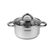Каструля Ofenbach KM-100526 4л з нержавіючої сталі зі скляною кришкою 22см для індукції та газу - зображення 1