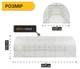 Садова теплиця парник LEOBRO Garden 18м2 White (LB-G105-WHT) (LEO_LB-G105-WHT) - изображение 2