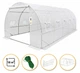 Посилена садова теплиця парник LEOBRO Garden 18м2 White (LB-18M25W) (LEO_LB-18M25W) - зображення 1