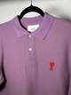 Чоловіча футболка-поло Ami Paris Ami De Coeur small logo Polo Shirt лілова розмір M (AP12003.7M) - зображення 4