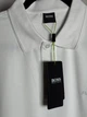 Чоловіча футболка поло в стилі BOSS Logo-Embroidered Cotton Polo Shirt біла розмір L (HB13001.5L) - зображення 6