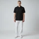 Чоловіча футболка поло в стилі BOSS Logo-Embroidered Cotton Polo Shirt чорна розмір L (HB13001.2L) - зображення 3