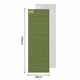 Складной пляжный коврик 195x60x1.8 см подстилка для пляжа толщина 1,8 см Naturehike туристический коврик для пикника водонепроницаемый Оливковый - изображение 3