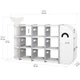 Детский стеллаж для хранения Splash Mealux KD-E054 White 192х114х32 см - изображение 2