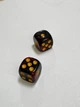 Игральные кубики (зарики) акриловые 16 мм для нард и настольных игр, 2 шт - изображение 5