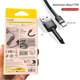Кабель USB to Type-C Baseus Cafule 3 A 2 m 480Mbps Rapid Charge Data Cable, чорний - зображення 9