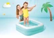 Дитячий надувний басейн Intex 57100 Blue 85×85×23 см, квадратний басейн-пісочниця з надувним дном, 53 л - изображение 3