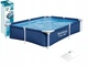 Каркасний басейн Bestway Steel Pro 56401 221×150×43 см прямокутний синій - зображення 4
