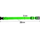 Світлодіодний LED нашийник Lesko Green XS USB для собак і котів світиться - зображення 6