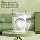Портативний настільний вентилятор-кондиціонер Portable Cold Fan з контейнером для льоду, зволожувачем та ароматизатором White (27,020,0см) (з вбуд. акум.) - зображення 3